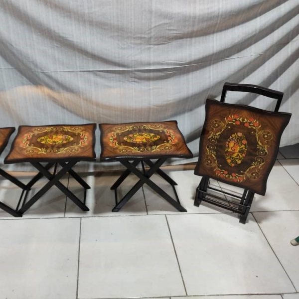 میز عسلی تاشو چمدانی پولیشی کد 21
